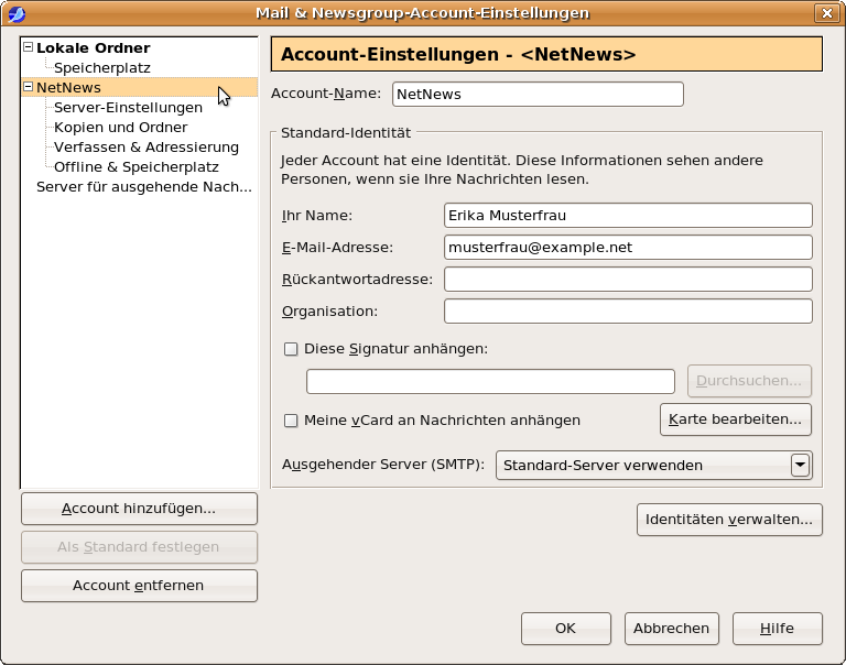 Account-&Uuml;bersicht